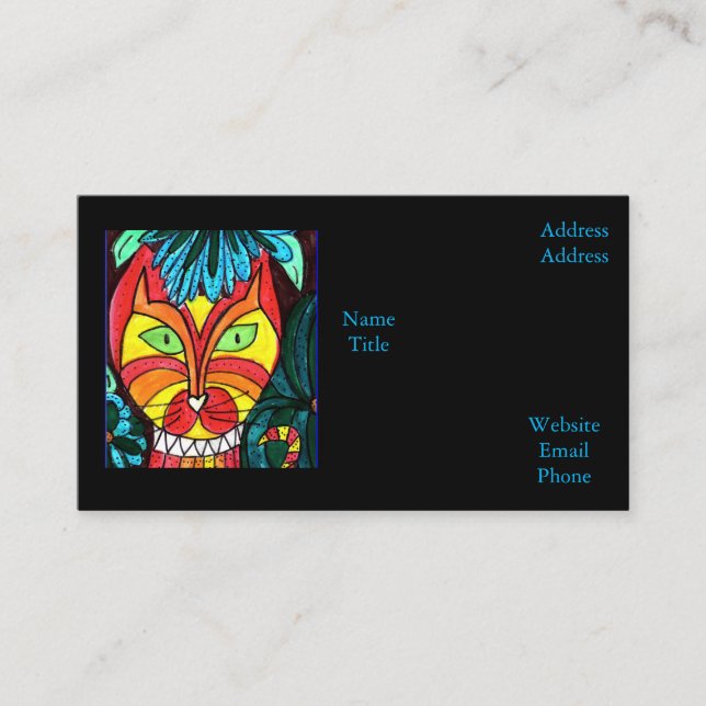 Cartão De Visita Gatos Trazem (Frente)