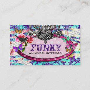 Cartão De Visita GC   Whimsage Charm Purple Blue