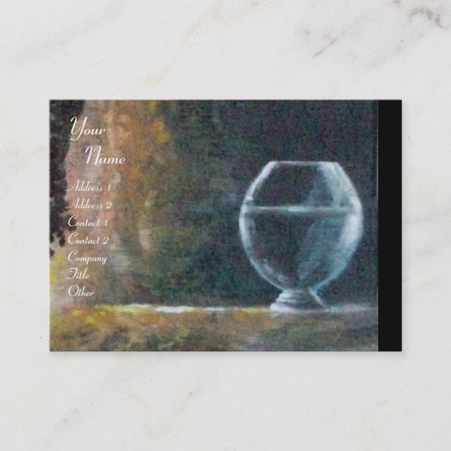 Cartão De Visita GEA, MIRTLE E ÁGUA, Monograma (Frente)