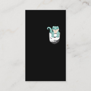 Cartão De Visita Gecko Kawaii Reptile