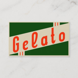 Cartão De Visita gelato retro