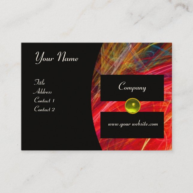 Cartão De Visita Gema do monograma FOTON (Frente)