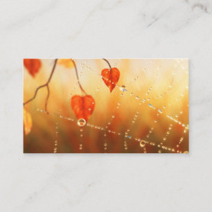 Cartão De Visita Gemas de um Bookmarks da Manhã de outono