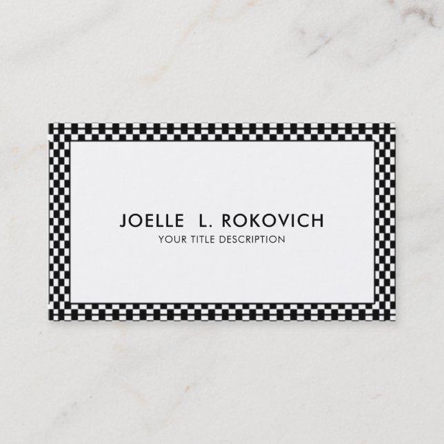 Cartão de visita Genérica do Quadro do Verificador (Frente)