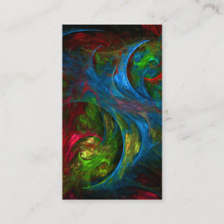 Cartão De Visita Gênesis Abstrato de arte azul