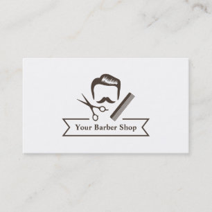 Cartão De Visita Gentleman Scissors Corte de Cabelo Barbearia