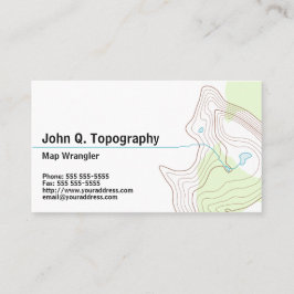 Cartão De Visita Geóloga, Cartografa Topográfica Pessoal