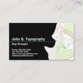 Cartão De Visita Geóloga, Cartografa Topográfica Pessoal