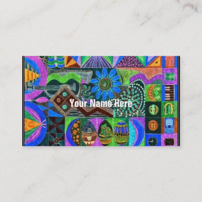 Cartão De Visita Geometria (Frente)