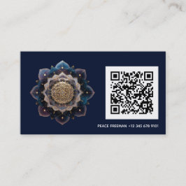 Cartão De Visita Geometria da Semente Estelar | Design de Mandala