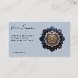 Cartão De Visita Geometria de Semente Estelar | Design de Mandala
