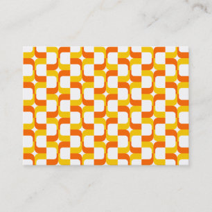Cartão De Visita Geometric Pattern 020614 - Amber and Orange (Padr