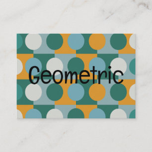 Cartão De Visita Geométrica Mínima Geométrica Contemporânea Geométr