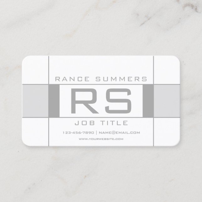 Cartão De Visita Geométrico legal (Frente)