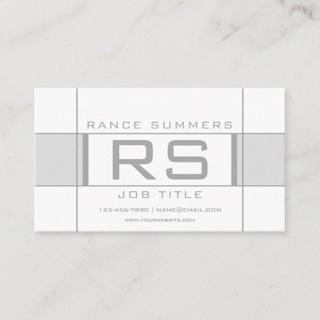 Cartão De Visita Geométrico legal (Frente)