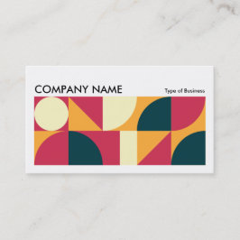 Cartão De Visita Geométrico Longo Horizontal v01