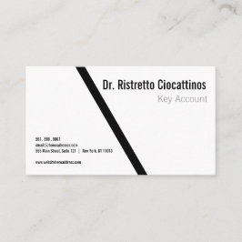 Cartão De Visita Geométrico Preto Negrito