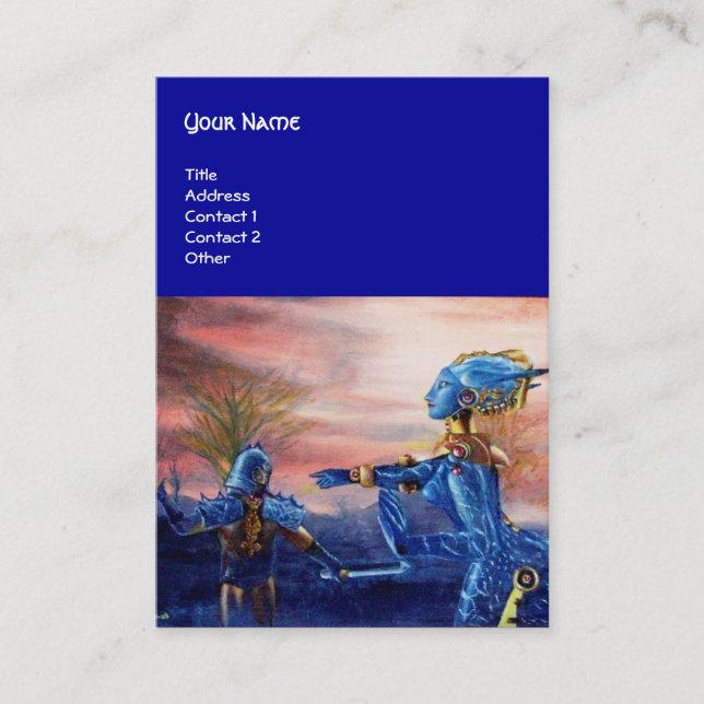 Cartão De Visita GEORGE DE santos E DRAGÃO DE ALIENÍGENA (Frente)