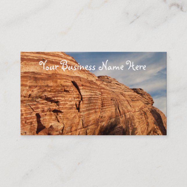 Cartão De Visita Gerações na rocha vermelha (Frente)