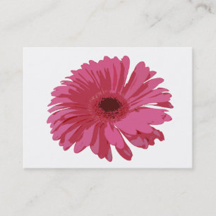 Cartão De Visita Gerbera cor-de-rosa CO ACEO
