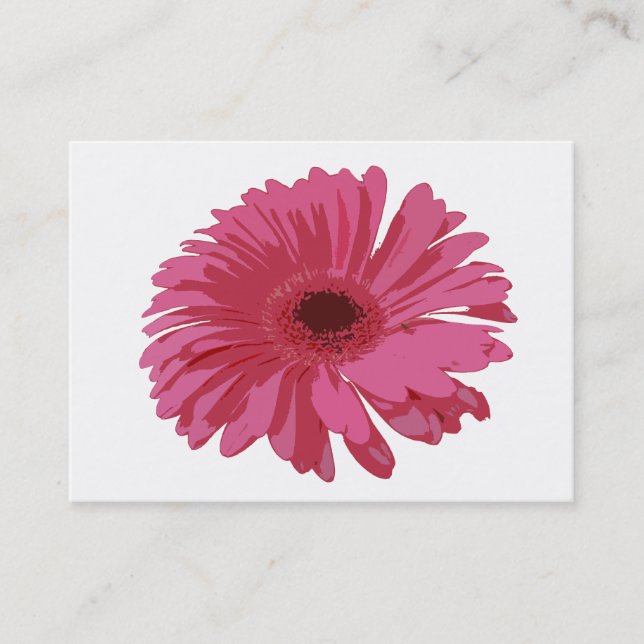 Cartão De Visita Gerbera cor-de-rosa CO ACEO (Frente)