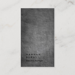 Cartão De Visita Gerente liso simples do quadro cinzento vertical