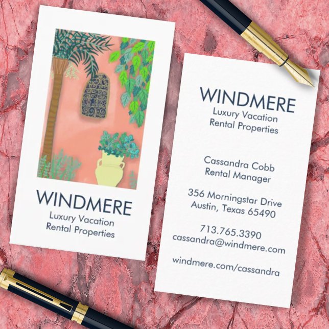 Cartão De Visita Gestor de Propriedades do Agente Imobiliário do Lu (Criador carregado)