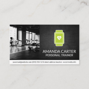 Cartão De Visita Ginásio  Heart Monitor Watch