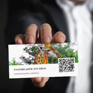 Cartão De Visita Giraffe Aloe | Fotografia de animais selvagens |