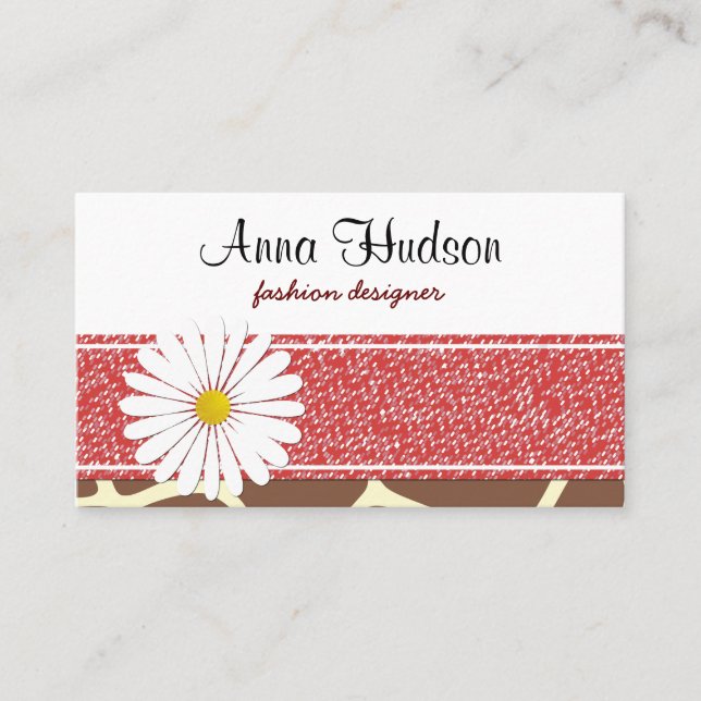 Cartão De Visita Giraffe Impressão, Brown Giraffe, Impressão Animal (Frente)