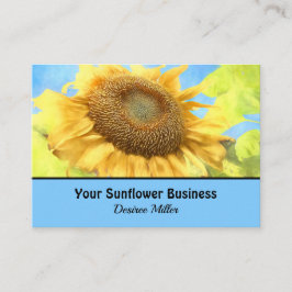 Cartão De Visita Girassol País Amarelo Russo