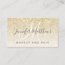 Girly Glam Dourada Glitter Makeup Artist Hair Salo