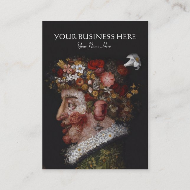 Cartão De Visita Giuseppe Arcimboldo - florista, historiador de (Frente)