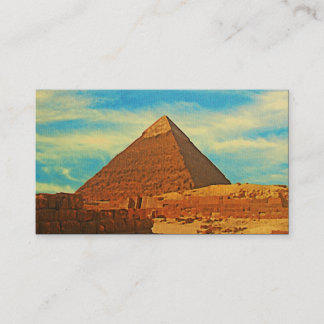 Cartão De Visita Giza Pyramid Cairo Egito