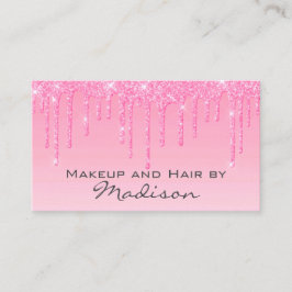 Cartão De Visita Glam Blush Rosa Rosa Rosa Rosa Rosa Glitter Drives