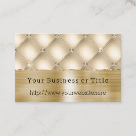 Cartão De Visita Glam Champagne Dourado Diamantes Glitzy