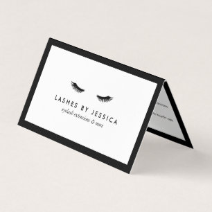 Cartão De Visita Glam Eyelashes Lash Clássico Salão Após Cuidados
