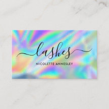 Glam Faux Holographic Rainbow Foil Lash Technician