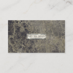 Cartão De Visita Glam Marble Granito Brilho Estilo Designer Elegant