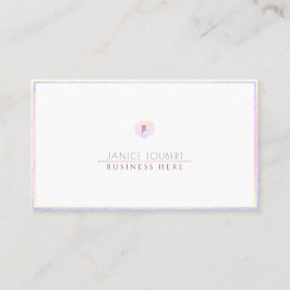 Cartão De Visita Glam PixDezines Rosa | Blush+Honeycomb