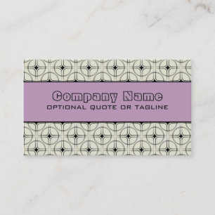 Cartão de visita Glam retro, lavanda