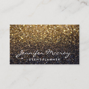 Cartão de visita - Glamor brilhante Dourado