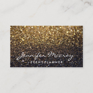 Cartão de visita - Glamor brilhante Dourado