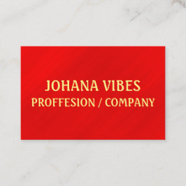 Cartão De Visita Glamor Vermelho Elegante Moderno