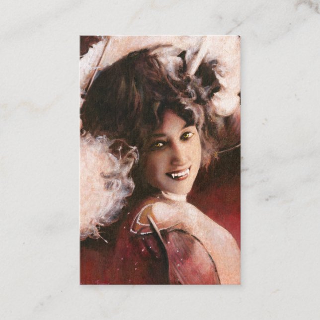 Cartão de visita glamoroso da senhora ACEO do (Frente)