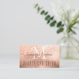 Cartão De Visita Glamorous Rosa Glitter Hair SPA Salon