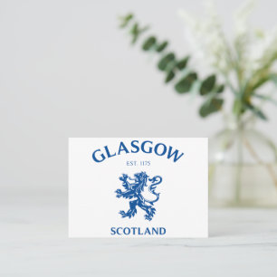 CARTÃO DE VISITA GLASGOW, ESCÓCIA
