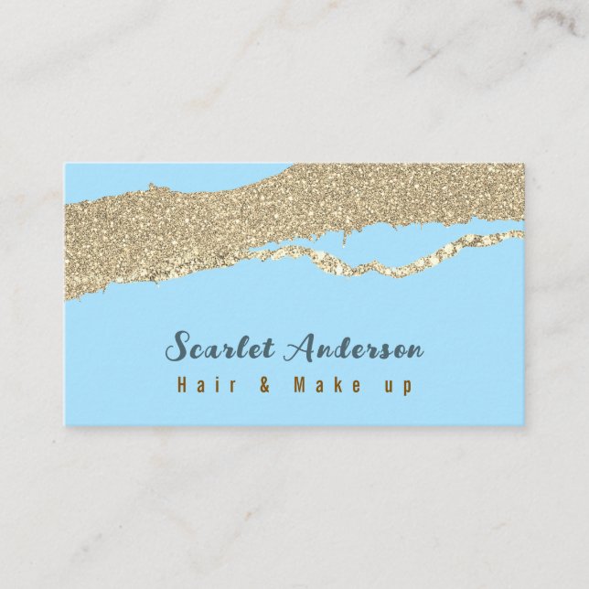 Cartão De Visita Gliteria simples moderna e elegante (Frente)