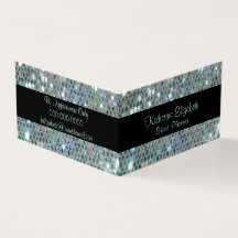 Glittery Glitzy Silver Bling