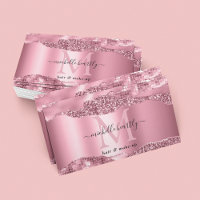 Glitz Rosa Metálico e Monograma de Glam